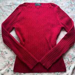 Ralph Lauren Vibrant Red Knit Sweater